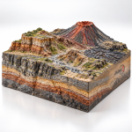Rocks and Volcanoes 3D Model